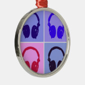 アーポップ・アートのトヘッドフォン メタルオーナメント (右)