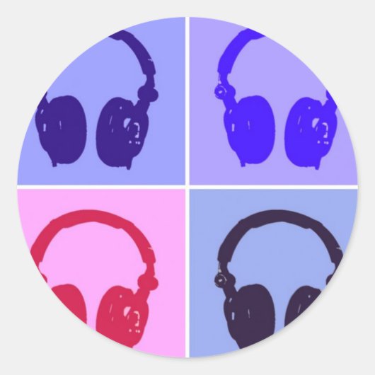 アーポップ・アートのトヘッドフォン ラウンドシール (正面)