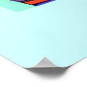 アーポップ・アートのトベビーゼブラ ポスター (角)