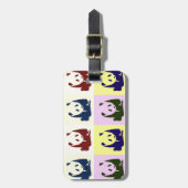 アーポップ・アートのトベビーパンダ ラゲッジタグ (正面縦)