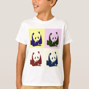 アーポップ・アートのトベビーパンダ Tシャツ