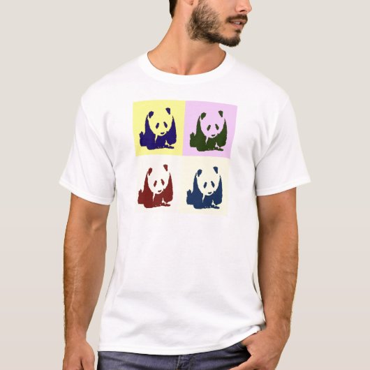 アーポップ・アートのトベビーパンダ Tシャツ (正面)