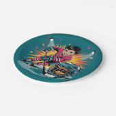 アーポップ・アートのトホッケープレーヤー誕生日Bash ペーパープレート (アングル)