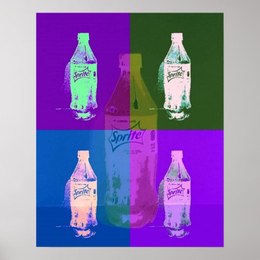 アーポップ・アートのトボトル ポスター (正面)