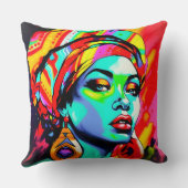 アーポップ・アートのトポートレート クッション (裏面)