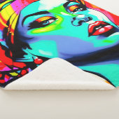 アーポップ・アートのトポートレート シェルパブランケット (3/4)