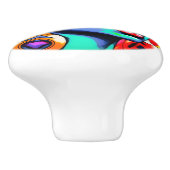 アーポップ・アートのトポートレート セラミックノブ (側面)