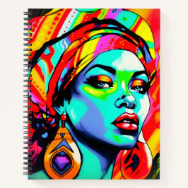 アーポップ・アートのトポートレート ノートブック