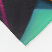 アーポップ・アートのトポートレート フリースブランケット (角)