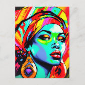 アーポップ・アートのトポートレート ポストカード (正面)