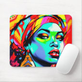 アーポップ・アートのトポートレート マウスパッド (マウス)