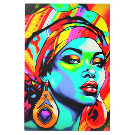 アーポップ・アートのトポートレート メタルプリント