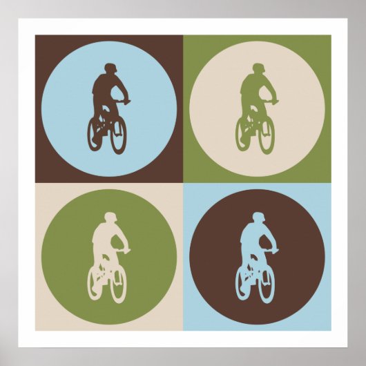 アーポップ・アートのトマウンテンサイクリング ポスター (正面)