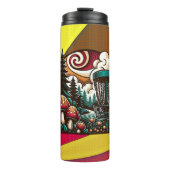 アーポップ・アートのトマッシュルームとディスクゴルフコースAi Art タンブラー (正面)