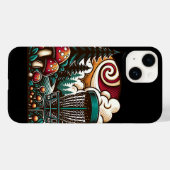 アーポップ・アートのトマッシュルームとディスクゴルフコースAi Art Case-Mate iPhoneケース (裏面 (横))
