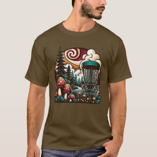 アーポップ・アートのトマッシュルームとディスクゴルフコースAi Art Tシャツ