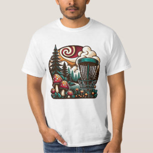 アーポップ・アートのトマッシュルームとディスクゴルフコースAi Art Tシャツ
