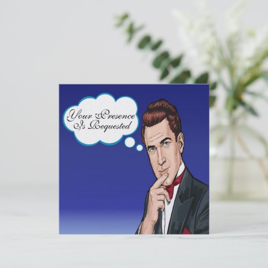 アーポップ・アートのトマンフォーマルお祝い招待状 招待状 (スタンド正面)