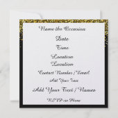 アーポップ・アートのトマンフォーマルお祝い招待状 招待状 (裏面)