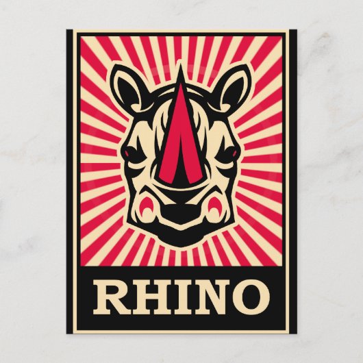 アーポップ・アートのトライノセロス ポストカード (正面)