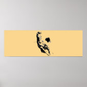 アーポップ・アートのトランニングの馬のアートワークBrowny Beige ポスター (正面)