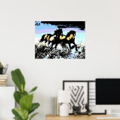 アーポップ・アートのトランニングプリントポスター ポスター (ホームオフィス)