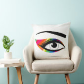 アーポップ・アートのトレインボーアイシャドー装飾用クッション クッション (椅子)