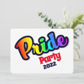 アーポップ・アートのトレインボーLGBTプライド- 招待状 (スタンド正面)