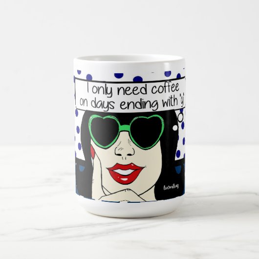 アーポップ・アートのトレディーコーヒーマグ コーヒーマグカップ (中央)