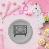 アーポップ・アートのトレトロテレビ ペーパープレート (パーティー)