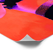 アーポップ・アートのトレトロヒッッピシックボホアートワークスガール ポスター (角)