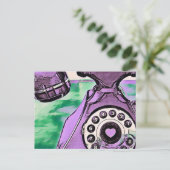 アーポップ・アートのトレトロ電話 ポストカード (スタンド正面)