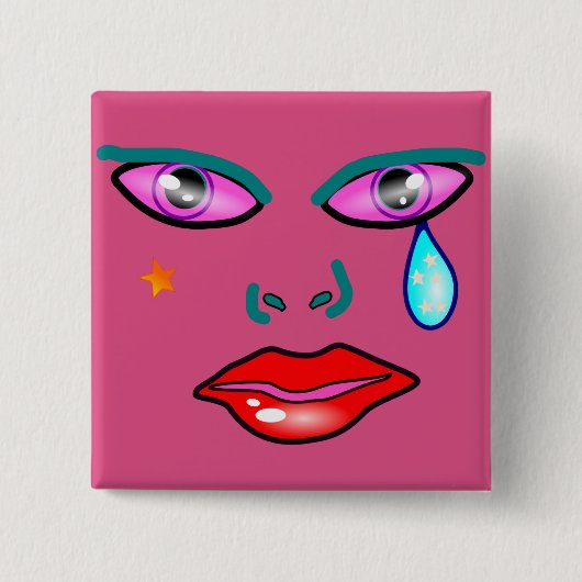 アーポップ・アートのトロックスターピン 缶バッジ (正面)