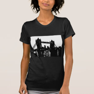 アーポップ・アートのトロンドンタワーブリッジ Tシャツ