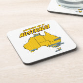 アーポップ・アートのト図解入りの、写真付きのオーストラリア コースター (左側)