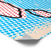 アーポップ・アートのト図解入りの、写真付きの中国地図 ポスター (角)