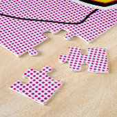 アーポップ・アートのト図解入りの、写真付きの・イスラエルの地図 ジグソーパズル (側面)