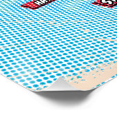 アーポップ・アートのト図解入りの、写真付きの・バルバドスの地図 ポスター (コーナー)