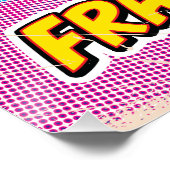 アーポップ・アートのト図解入りの、写真付きの・フランスの地図 ポスター (コーナー)