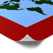 アーポップ・アートのト地図デコ ポスター (角)