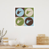 アーポップ・アートのト射撃、 発砲 ポスター (キッチン)