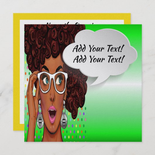 アーポップ・アートのト招待状 招待状 (正面/裏面)