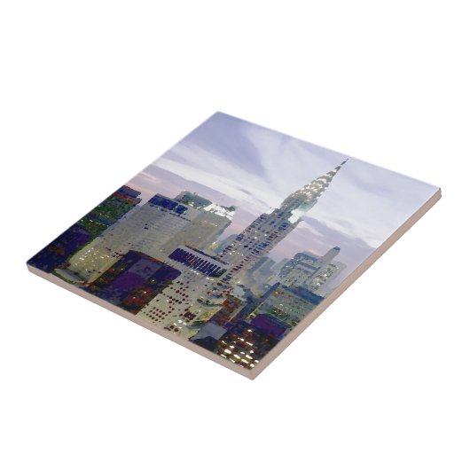 アーポップ・アートのト油絵を描エフェクトニューヨーク タイル (側面)