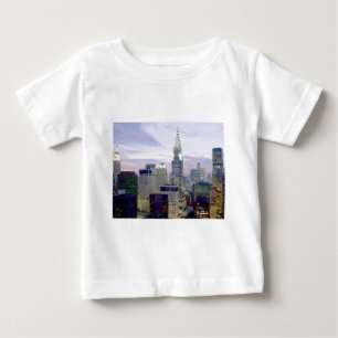 アーポップ・アートのト油絵を描エフェクトニューヨーク ベビーTシャツ