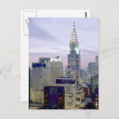 アーポップ・アートのト油絵を描エフェクトニューヨーク ポストカード (正面/裏面)