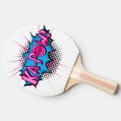 アーポップ・アートのト漫画カポー! 卓球ラケット (横)