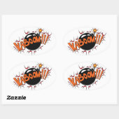 アーポップ・アートのト漫画スタイルカブーム！ 楕円形シール (シート)