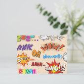 アーポップ・アートのト漫画スタイルハッハッハ! ポストカード (スタンド正面)