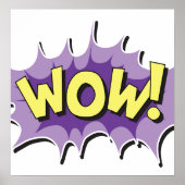 アーポップ・アートのト漫画スタイルワウ ポスター (正面)