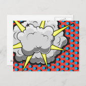 アーポップ・アートのト漫画スタイル爆発 ポストカード (正面/裏面)